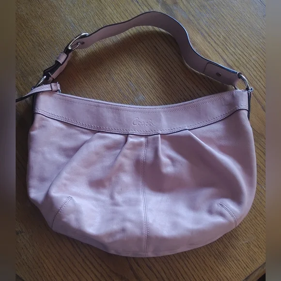 Coach | Bags | Coach Soho Pleated Hobo Pink Leather Large